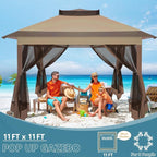COBIZI 10x10 Pop Up Gazebos on Clearance 11x11 Canopy Tent Easy Up Outdoor - Image 4