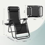 NEWBULIG Zero Gravity Chair Set of 4, Lounge Chair Folding Portable Adjustable - Image 2