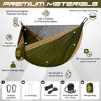 Camping Hammock Mosquito Net, Double & Single Portable Hammocks Hammocks - Image 2
