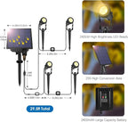 ALOVECO Solar Spot Lights Outdoor 4-in-1 Solar Powered Spotlights IP65 - Image 7