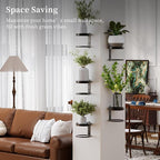 Metal Wall Planters Mid Century Modern Floating Shelves - Image 4
