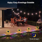 Outdoor Solar Lights, 6 Pack Led Solar Sunflower Lights, Stake/Wall 2-in-1 - Image 7