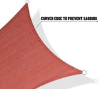 SUNNY GUARD Custom Size 14'x16'x16' Terra Red Sun Shade Sail Right Triangle UV - Image 7