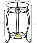 FaithLand 2 Pack Plant Stands, Heavy Duty Metal Planter Holder Indoor Outdoor - Image 7