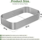 3 PCS Galvanized Raised Garden Bed Outdoor, Metal Garden Bed - Image 2