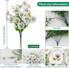 12 Bundles Artificial Pansy Flowers - Image 2