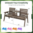Tangkula Outdoor Fir Wood Bench - Image 3