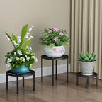 Zhongma Set of 3 Fully Assembled Metal Plant Stand by Zhongma