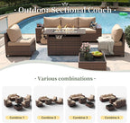 Aoxun 7 Piece Patio Furniture Set - Image 8