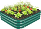 Galvanized Raised Garden Bed for Gardening, Modular Above Ground Growing by Unknown