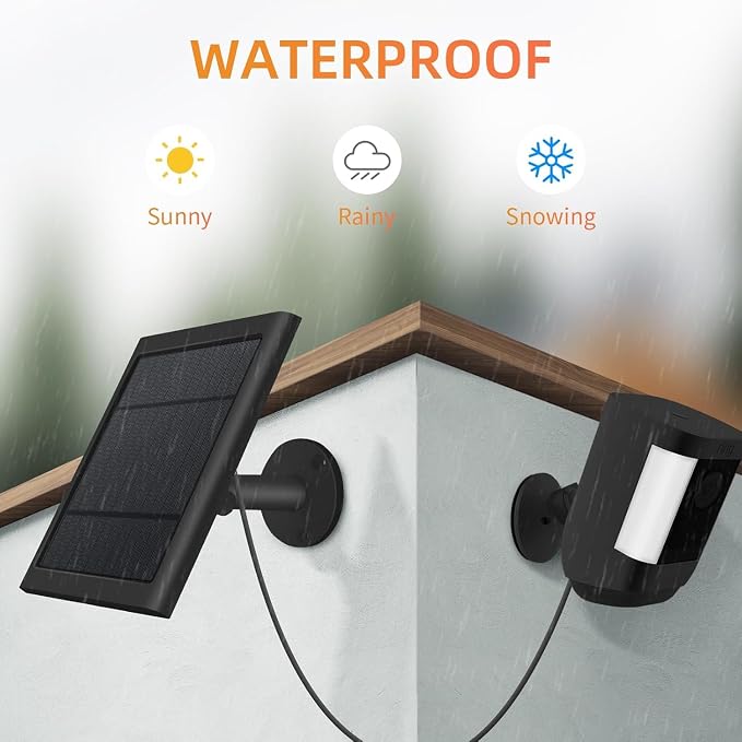 USB-C to Ring Barrel Plug 8Pack 4W Solar Charger - Image 2