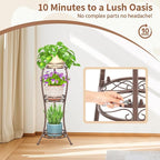 LASZOLA Bronze 3 Tier Tall Plant Stand - Image 7