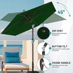 AreShark 7.5FT Patio Umbrella Table Market Umbrella - Image 7
