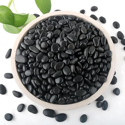 2lb Black Rocks for Planters- 1/4" by Unknown