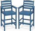 SERWALL Tall Adirondack Chairs Set of 2, Oversize Balcony Adirondack Chairs Set by SERWALL