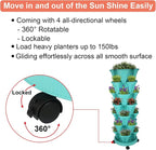GameXcel Vertical Planter 7 Tier Stackable Planters Garden Planters Strawberry - Image 7