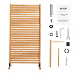VEVOR Wooden Privacy Screen, Freestanding Wood Privacy Panel - Image 10