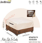 JinHrtoyi Patio Square Table Cover, 40Wx40Dx23H Inches 100% Waterproof Heavy - Image 2