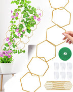 18 Pcs Chain Trellis for Climbing Plants, Potted Houseplant Accessories for Hoya by Unknown