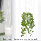 Macrame Plant Hanger 5 Pack Hanging Planters - Image 2