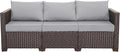 Rattaner Patio Furniture 3 Seat Sofa Outdoor Furniture Outdoor Couch Deep Seat by Rattaner