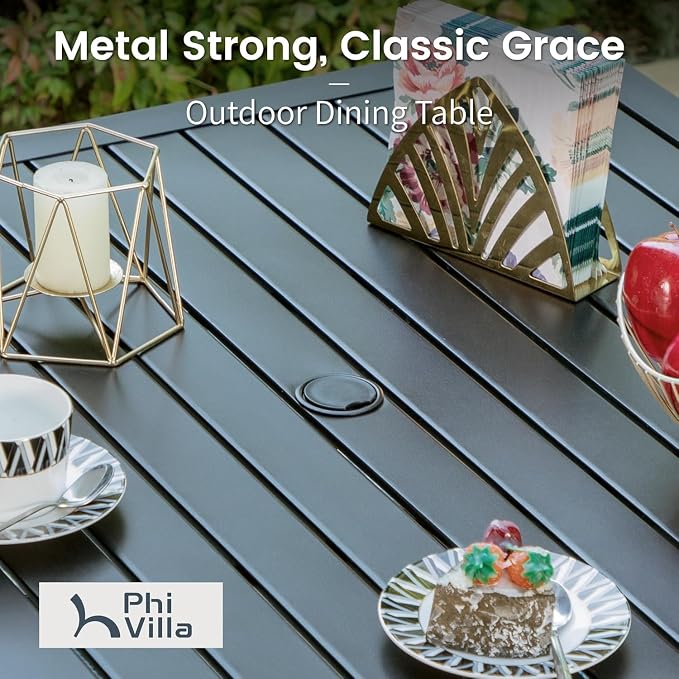 PHI VILLA 5 Pieces Outdoor Dining Set - Image 3