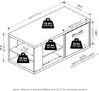 Furinno Viola Coffee Table, 3-Tier Modern Coffee Table - Image 3