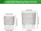 4 Pack Self Watering Pots for Indoor Plants, Plant Pots for African Violet - Image 2