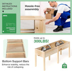 MIXC 72”L X 23”W Raised Garden Bed Outdoors - Image 3