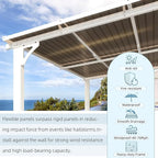 AECOJOY 20' x 10' White Gazebo Outdoor Pergola - Image 5