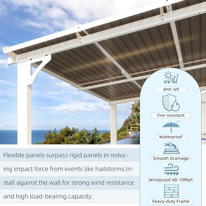 AECOJOY 14' x 12' Gazebo Outdoor Pergola - Image 5