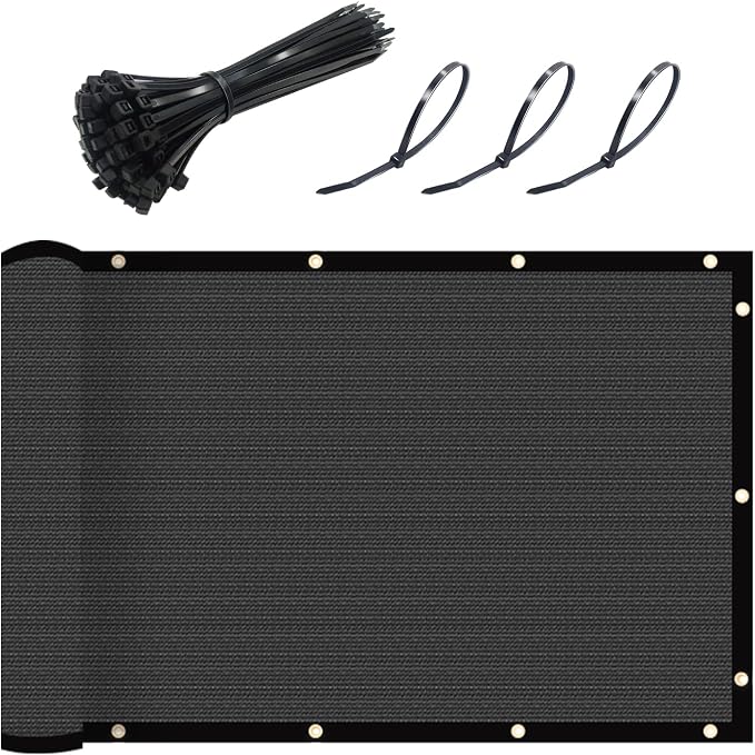 UPGRADE Fence Privacy Screen 6' x 25' Fence Commercial Shade Cover by UPGRADE