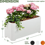 Steel Planter Box-32"x15"x15"-Rectangular Planters - Image 2