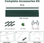 Gardzen Garden Hoops for Raised Beds Greenhouse Hoops, DIY Kit for Row Cover - Image 5