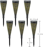 6 Pack Solar Lights Outdoor Garden Decorative Mandala Solar Garden Lights - Image 7