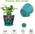 5 Inch Planter Pots, 6 Pack Indoor Planters, Small Flower Pots - Image 4