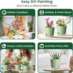 6 inch Self Watering Pots for Indoor Outdoor Plants, 3 Pack Flower Plant Pots - Image 6