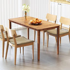 Tangkula 54" Acacia Wood Patio Dining Table - Image 9