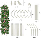 Garden Obelisk Trellis for Climbing Plants Outdoor 6.7 Ft Rose Bush Round - Image 4