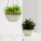 2 Pack Hanging Planters for Indoor Outdoor Plants, 10 Inch Hanging Planter - Image 6
