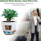 12inch 2Pack Large Self Watering Planters, Plastic Plant Pots - Image 5