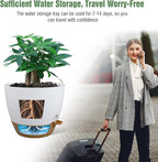 12 inch Large Self Watering Pots, Plastic Planters - Image 5