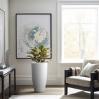 Kante 23.6" H Pure White Concrete Tall Planters, Large Outdoor Indoor - Image 2