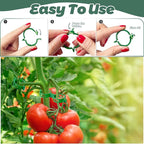 OJYUDD 400 Pcs Tomato Clips, Plastic Vine Clips, Plant Support Clips - Image 4