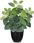14.5" Artificial Plants Indoor Home Decor, Fake Potted Silk Plants by VillaComo