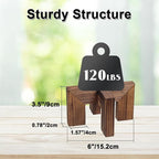 Plant Stand, Indoor/Outdoor Wood Plant Holder, Single Flower Pot Stand - Image 3