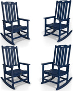 Oversized Rocking Chair Set of 4, Outdoor Rocking Chair by THOEOE