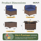 Aoxun 15 Piece Patio Furniture Set - Image 7