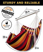 ADVOKAIR Hammock Chair Swing, Heavy-Duty Hanging Rope Swing Seat Supports 500 - Image 4
