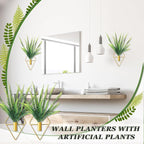 2 Pieces Gold Wall Decor Hanging Planters - Image 7
